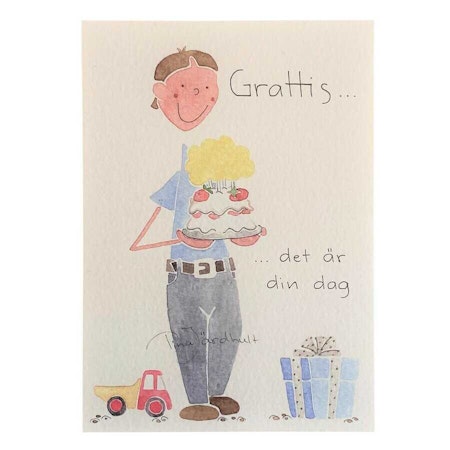 Enkelkort Grattis, pojke