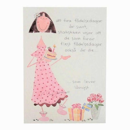 Enkelkort Att fira födelsedagar...