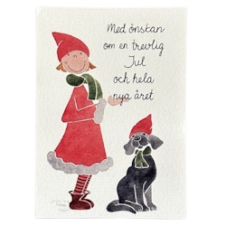 Julkort Med önskan om