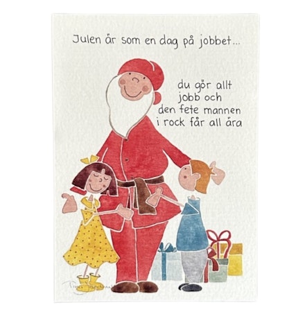 Julkort Julen är som en dag