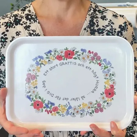 Frukostbricka Grattis