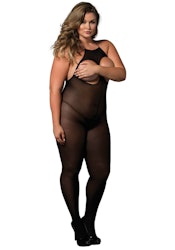 Åpen cup halter bodystocking
