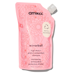 AMIKA Mirrorball High shine + protect antioxidant shampoo REFILL 500ml