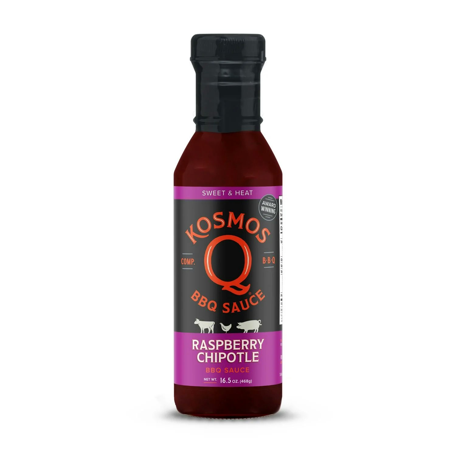 Kosmos Q Raspberry Chipotle BBQ Sauce (468 g)