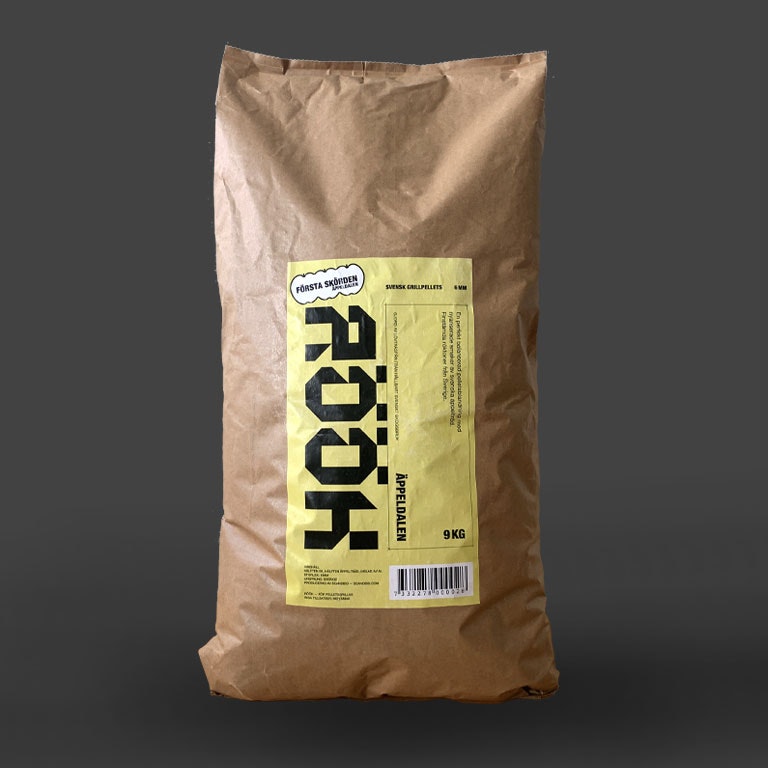 Röök Pellets Äpple/Ek/Al 9 kg