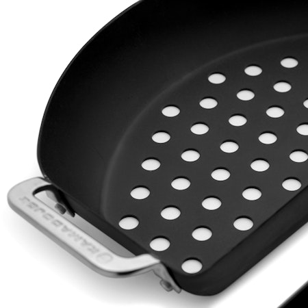 Kamado Joe Perforerad Half-Moon-Pann- Karbon Steel™