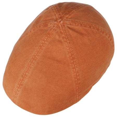 Texas Soft Vintage Bomulls Flat Cap Orange - Stetson