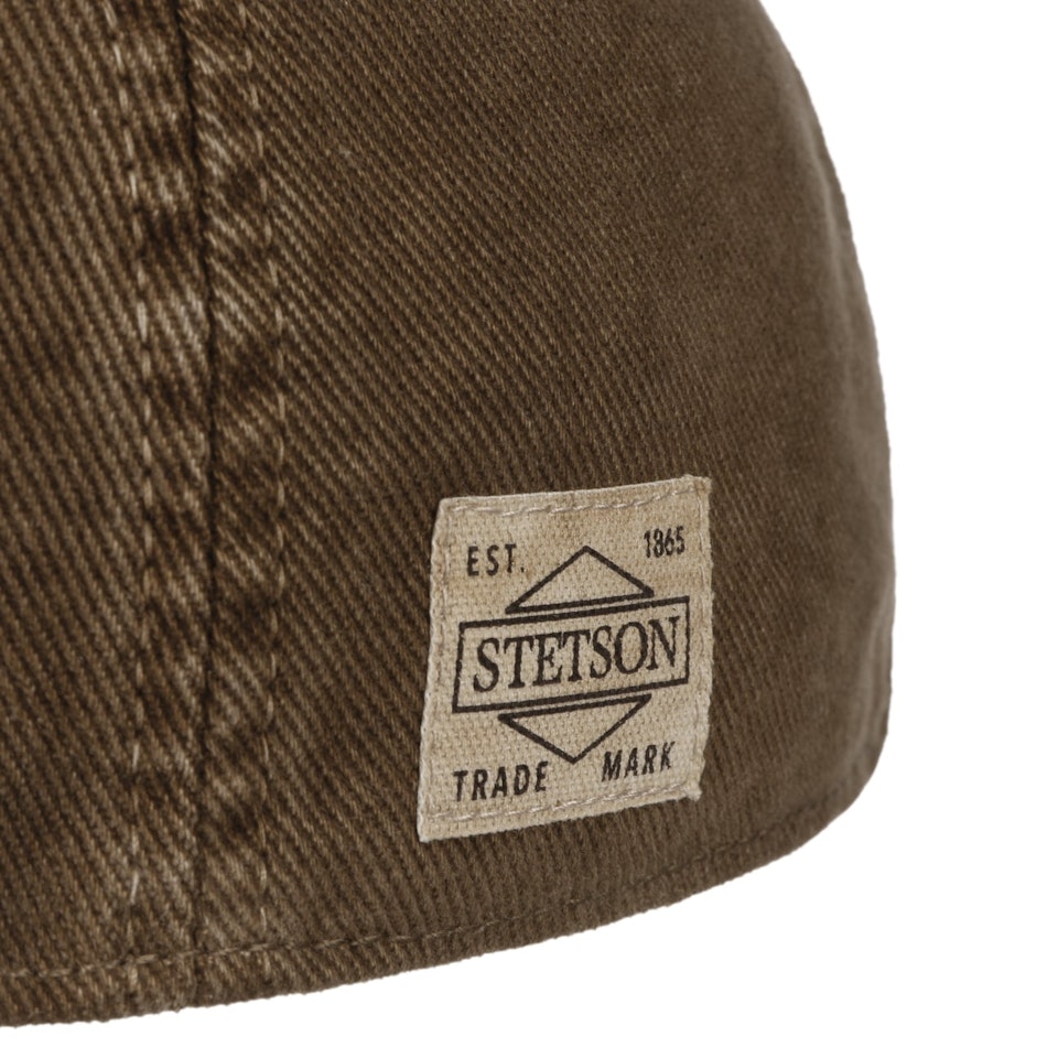 Texas Soft Vintage Bomulls Flat Cap Brown - Stetson