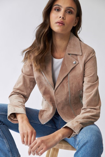 Bikerjacka Andrea Sand mocka - Jofama