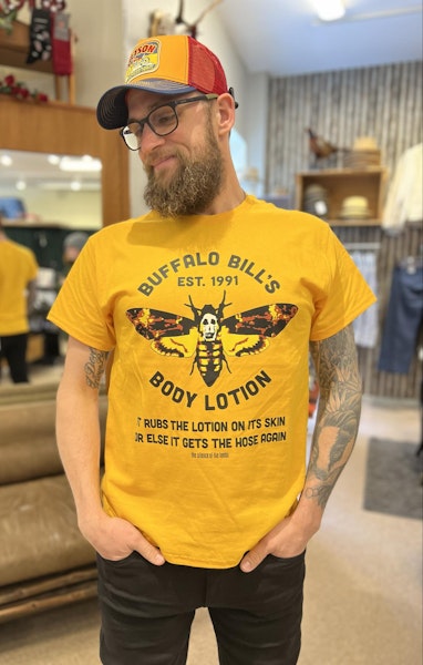 T-Shirt Buffalo Bill's Body Lotion Gold- hybris