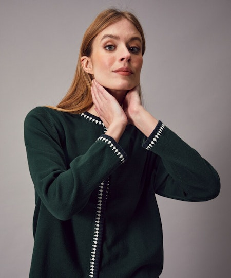 Cardigan INGALILL DarkGreen - Jumperfabriken