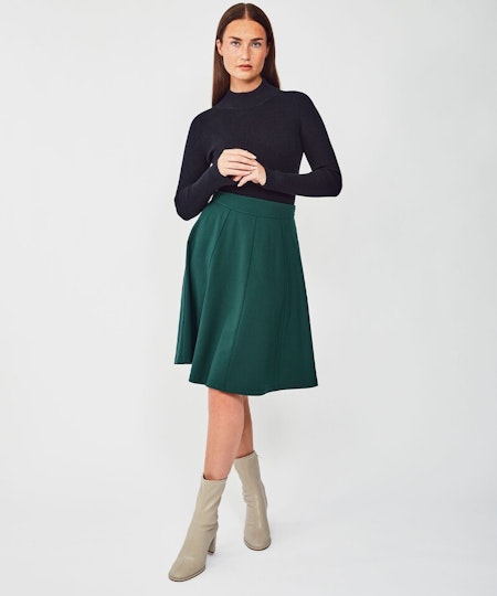 Kjol Sarita Mörkgrön - Jumperfabriken