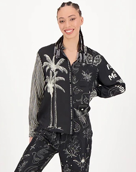 Skjorta Isabel Printed Black Magic - Me369