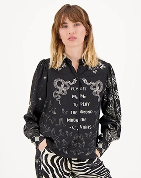 Skjorta Grace Cropped Black Magic - Me 369