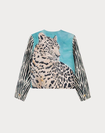 Jacka Della Cropped Tropical Safari - Me369