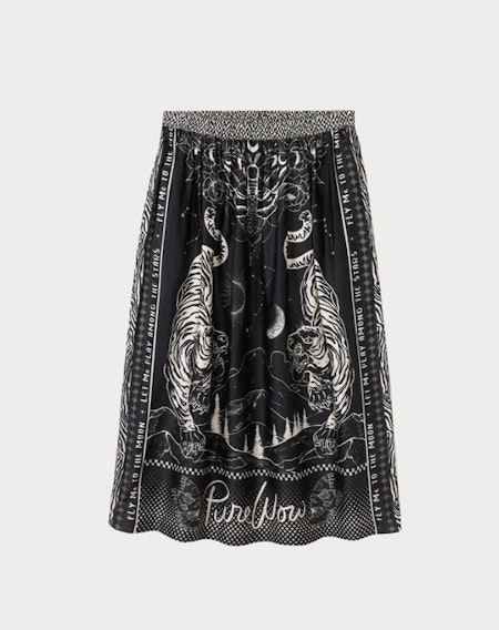 Kjol Vanessa Printed Midi Magic - Me369