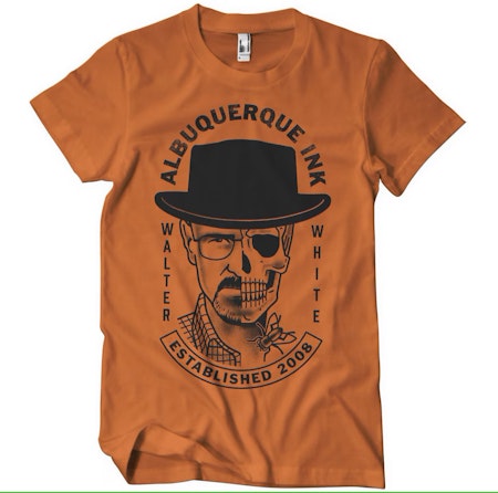 T-Shirt Albuquerque Ink  Breaking Bad Burnt Orange - Hybris
