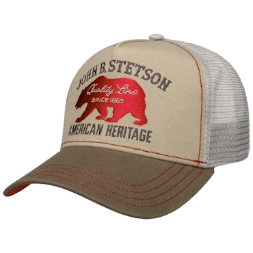 Trucker keps Bear khaki - Stetson