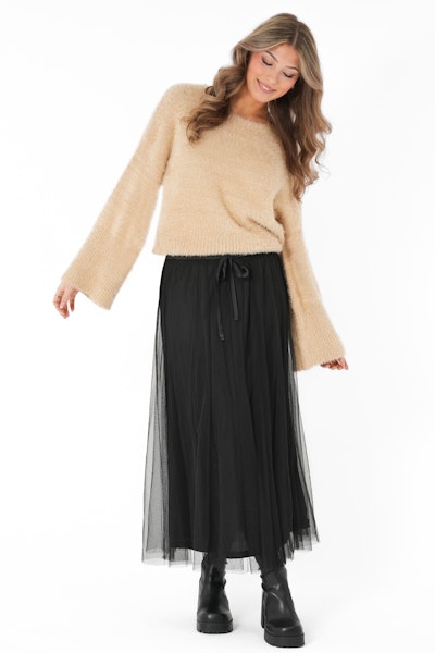 Kjol Paloma Tulle Skirt Black - Capri Collection