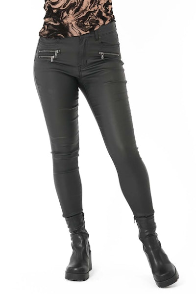 Byxor Oblivion Coated Pants Black - Capri Collection