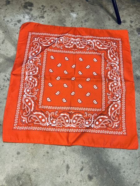 Snusnärduk/skarf clasic paisley Orange - Liias Garderob