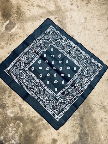 Snusnärduk/skarf clasic paisley Black - Liias Garderob