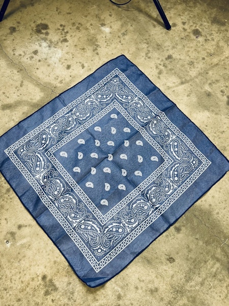 Snusnärduk/skarf clasic paisley Blue - Liias Garderob