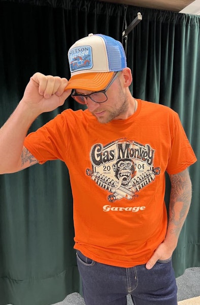 T-Shirt Gas Monkey Garage Spring Coils orange - Hybris