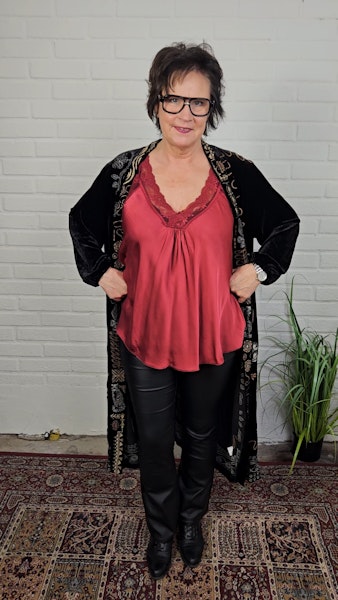 Lily Singlet Scarlet Red - Capri Collection