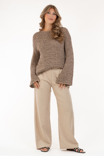 Stickat Vendela Taupe - Capri Collection