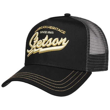 Sedan 1865 Trucker keps Black - Stetson