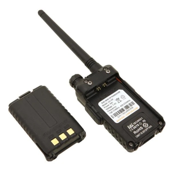 Baofeng UV-5R Dual-Band Walkie-Talkie – Black