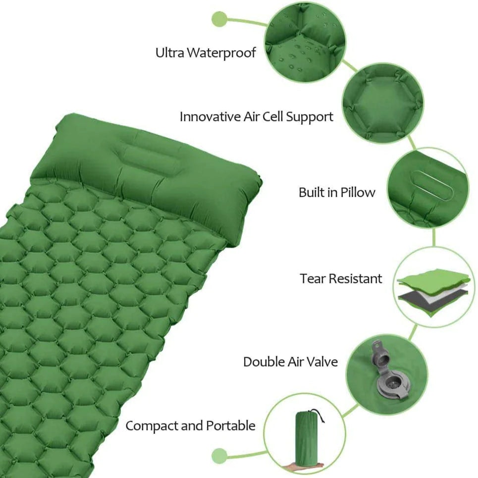 Inflatable, durable air mattress