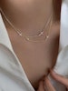 Halsband i äkta silver med kors