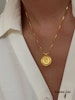 Halsband guldpläterad med 18K guld