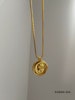 Halsband guldpläterad med 18K guld