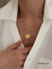 Halsband guldpläterad med 18K guld