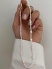 sötvattenspärlor handgjorda halsband choker
