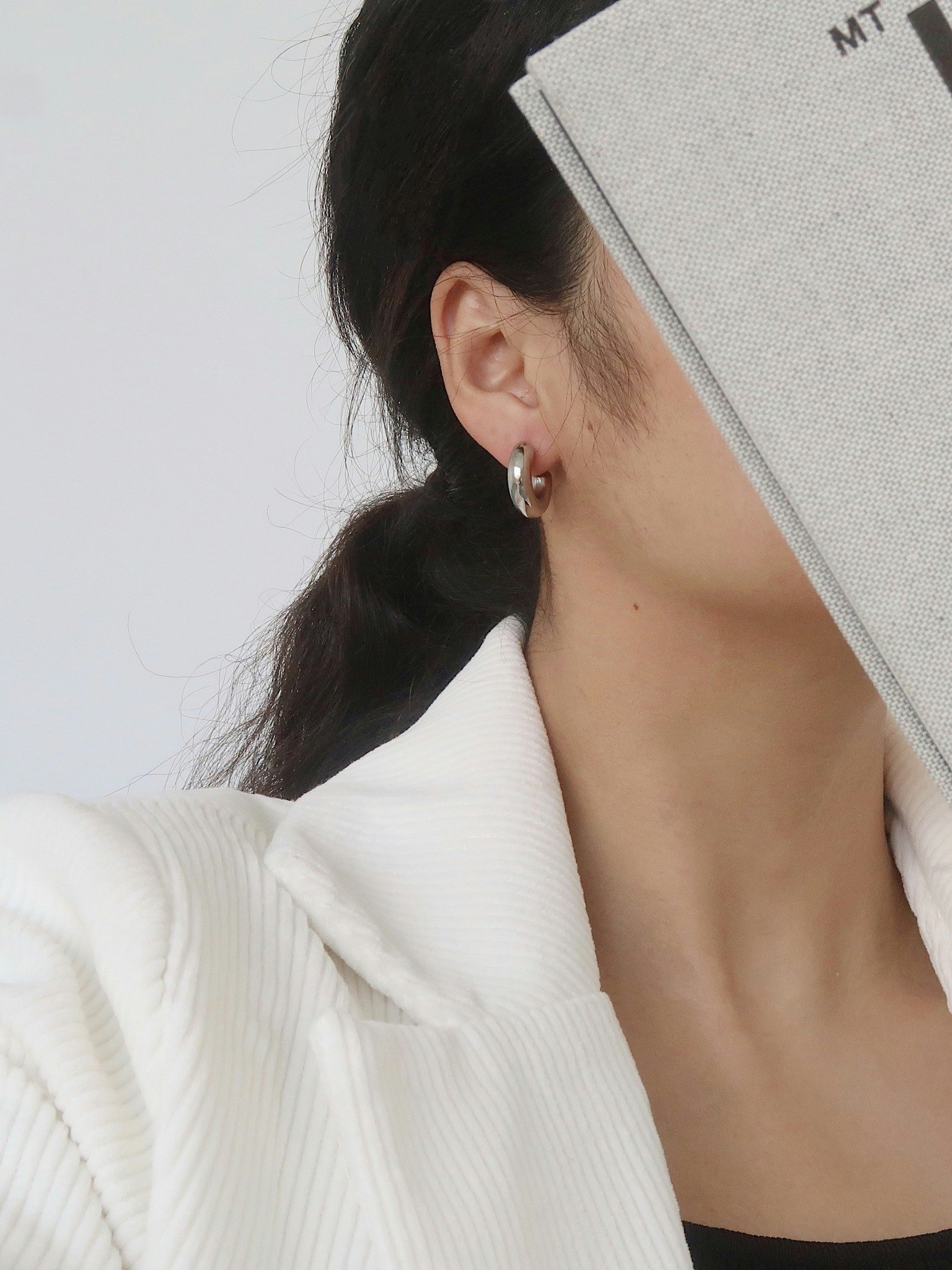 Hoops i stål med chunky design