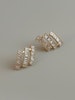 REA Guldpläterad studs med strass