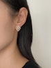 REA Guldpläterad studs med strass