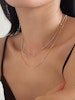 REA Guldfärgat halsband med kulkedja