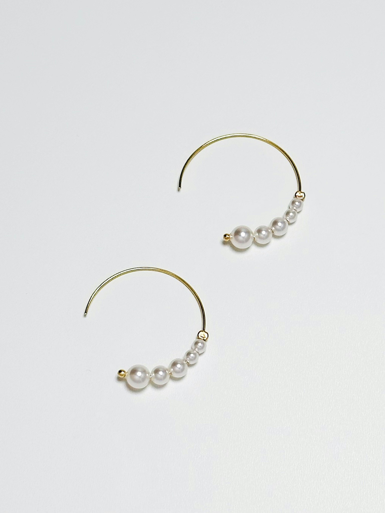 US 14k guldfyllda swarovski pärlörhängen
