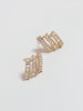 REA Guldpläterad studs med strass