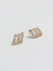 REA Guldpläterad studs med strass