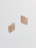 REA Guldpläterad studs med strass