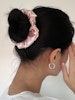 Mullbärssilke scrunchie, Rosa 10cm
