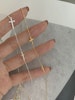 Halsband i äkta silver med kors