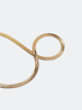 Halsband i stål med 18k guld med ormkedja