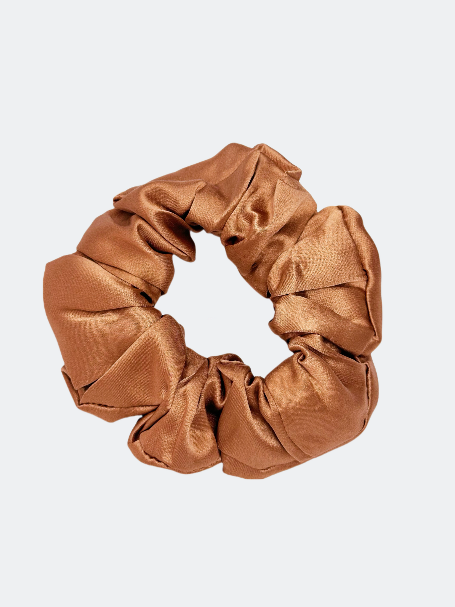 Mullbärssilke scrunchie,Kanel 10cm